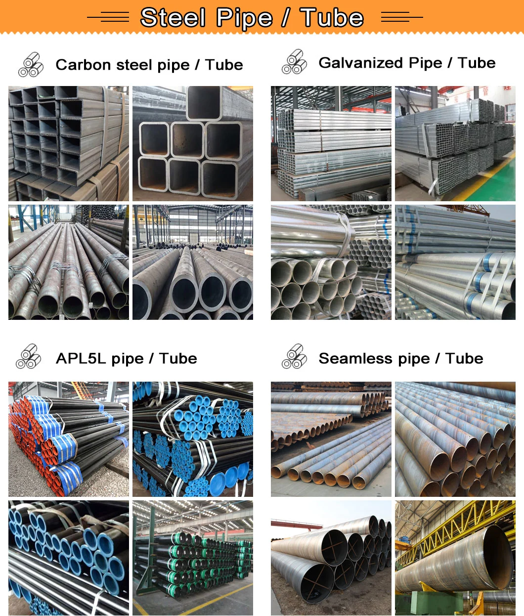 China Supply Q195 Low Carbon Black Steel Hot DIP Galvanized Coating Square Tube Rectangular Hollow Tubular Steel Pipe